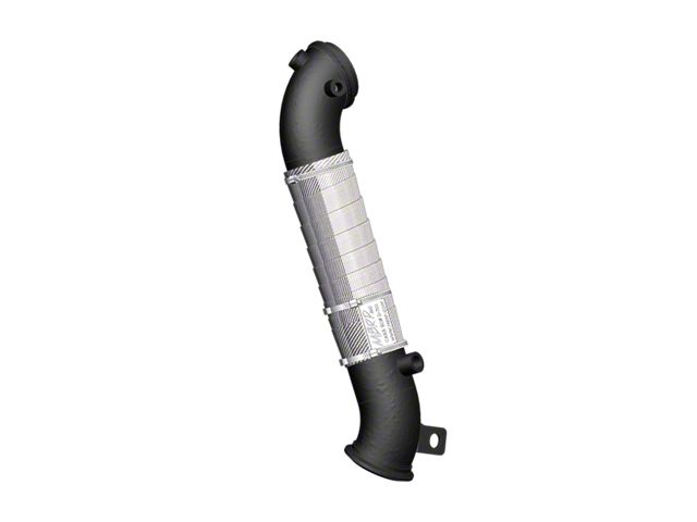 MBRP 3-Inch Armor BLK Series Turbo Downpipe; CARB Certified (11-15 6.6L Duramax Sierra 3500 HD)