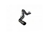 MBRP Armor BLK Single Exhaust System; Side Exit (20-26 6.6L Duramax Sierra 3500 HD)