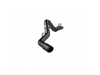 MBRP Armor BLK Single Exhaust System; Side Exit (20-24 6.6L Duramax Sierra 3500 HD)