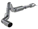 MBRP Armor Lite Single Exhaust System with Polished Tip; Side Exit (20-26 6.6L Gas Sierra 3500 HD)