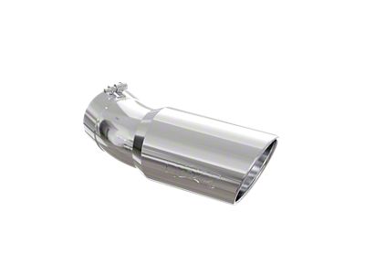 MBRP Angled Cut Rolled End Exhaust Tip; 6-Inch; Polished (Fits 5-Inch Tailpipe)