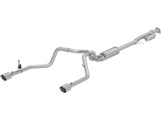 MBRP Armor Pro Dual Exhaust System with Polished Tips; Rear Exit (19-24 2.7L Silverado 1500)