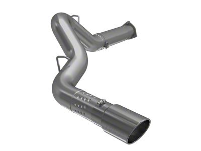 MBRP Armor Lite Filter-Back Single Exhaust System with Polished Tip; Side Exit (07-10 6.6L Duramax Silverado 2500 HD)