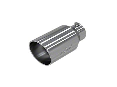 MBRP 5" Inlet 7" Outlet Exhaust Tip - 18" Length, Polished Stainless Steel, Rolled Angle Cut