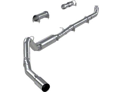 MBRP Armor Lite Single Exhaust System with Polished Tip; Side Exit (01-06 6.6L Duramax Silverado 2500 HD Extended Cab, Crew Cab)