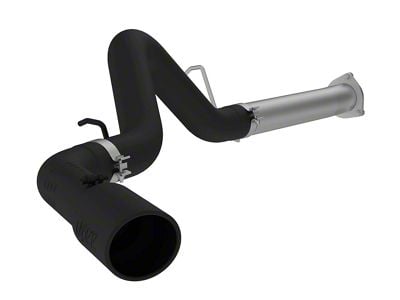 MBRP Armor BLK Filter-Back Single Exhaust System; Side Exit (07-10 6.6L Duramax Silverado 3500 HD)