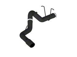 MBRP Armor BLK Filter-Back Single Exhaust System; Side Exit (11-19 6.6L Duramax Silverado 3500 HD)