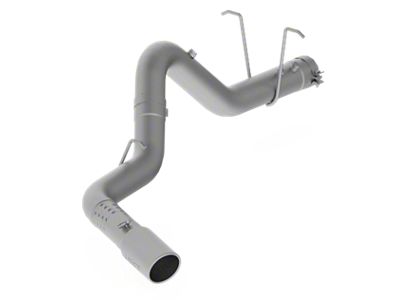 MBRP Armor Pro Filter-Back Single Exhaust System with Polished Tip; Side Exit (11-19 6.6L Duramax Silverado 3500 HD)
