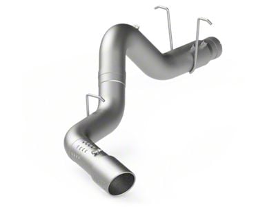 MBRP Armor Lite Filter-Back Single Exhaust System with Polished Tip; Side Exit (11-19 6.6L Duramax Silverado 3500 HD)