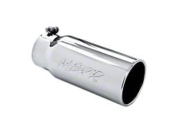 MBRP Straight Cut Rolled End Exhaust Tip; 5-Inch; Polished (Fits 4-Inch Tailpipe)