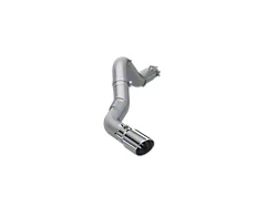 MBRP Armor Lite Filter-Back Single Exhaust System with Polished Tip; Side Exit (20-23 6.6L Duramax Silverado 3500 HD)