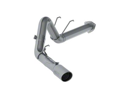 MBRP Armor Plus Filter-Back Single Exhaust System with Polished Tip; Side Exit (17-22 6.7L Powerstroke F-250 Super Duty)