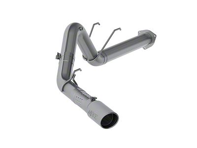 MBRP Armor Plus Filter-Back Single Exhaust System with Polished Tip; Side Exit (17-22 6.7L Powerstroke F-250 Super Duty)