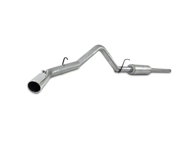 MBRP Armor Plus Single Exhaust System with Polished Tip; Side Exit (09-13 4.8L Silverado 1500)
