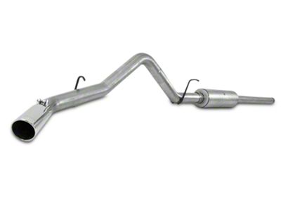 MBRP Armor Plus Single Exhaust System with Polished Tip; Side Exit (09-13 4.8L Silverado 1500)