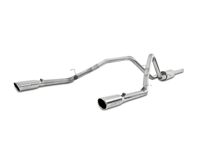 MBRP Armor Plus Dual Exhaust System with Polished Tips; Rear Exit (14-18 4.3L Silverado 1500)