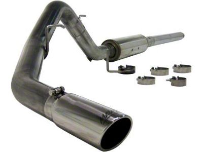 MBRP Armor Plus Single Exhaust System with Polished Tip; Side Exit (04-08 4.6L F-150)