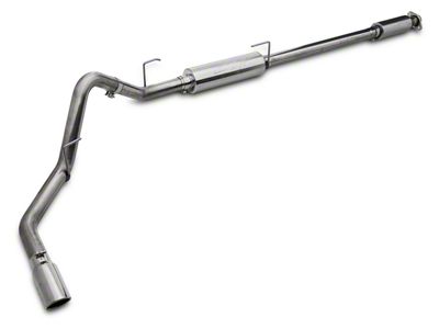 MBRP Armor Plus Single Exhaust System with Polished Tip; Side Exit (15-20 2.7L EcoBoost F-150)