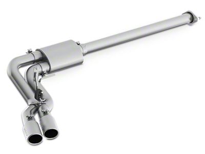 MBRP Armor Plus Dual Exhaust System with Polished Tips; Middle Side Exit (15-20 5.0L F-150)