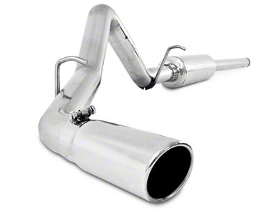 MBRP Armor Plus Single Exhaust System with Polished Tip; Side Exit (09-13 4.8L Sierra 1500)