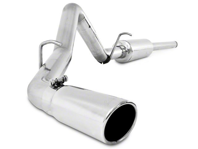 MBRP Armor Plus Single Exhaust System with Polished Tip; Side Exit (09-13 5.3L Sierra 1500)