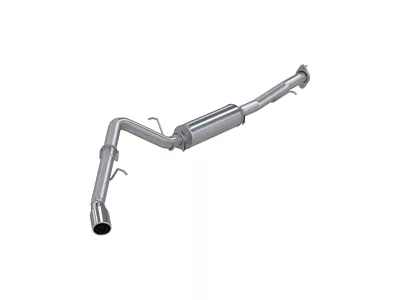 MBRP Armor Lite Single Exhaust System with Polished Tip; Side Exit (07-08 5.3L Yukon)