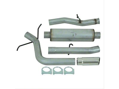 MBRP Armor Lite Single Exhaust System with Polished Tip; Side Exit (09-14 5.3L Yukon)