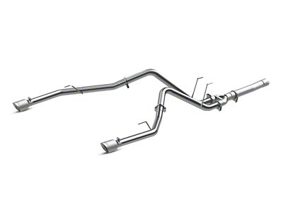 MBRP Armor Lite Filter-Back Dual Exhaust System with Polished Tips; Rear Exit (14-18 3.0L EcoDiesel RAM 1500)
