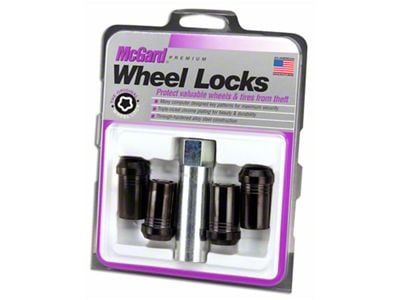 McGard Black Tuner Style Wheel Lock Set; 14mm x 1.5 (12-18 RAM 1500)
