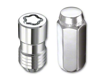 McGard Chrome Wheel Installation Lug Nut Kit; 14mm x 1.5; Set of 24 (99-23 Sierra 1500)