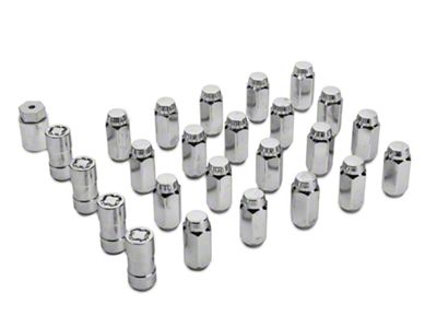 McGard Chrome Wheel Installation Lug Nut Kit; 14mm x 1.5; Set of 24 (99-24 Silverado 1500)