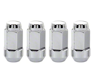 McGard Chrome Bulge Cone Seat Style Lug Nut Kit; 14mm x 1.5; Set of 4 (99-24 Sierra 1500)