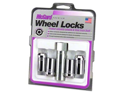 McGard Chrome Tuner Style Wheel Lock Set; 14mm x 1.5 (12-18 RAM 1500)