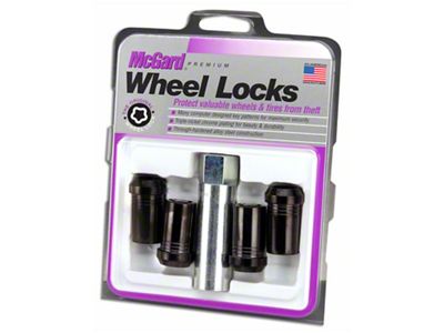 McGard Black Tuner Style Wheel Lock Set; 14mm x 1.5 (15-24 F-150)