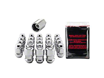 Black Longer Wheel Nuts + Locking Fit Ford transit 2013 > 2022 40mm Long M14x1.5 | UK