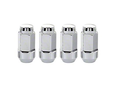 McGard Chrome Bulge Cone Seat Style Lug Nut Kit; M14 x 1.5; Set of 4 (12-24 RAM 3500)