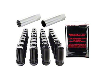 McGard Black Spline Drive 8-Lug Wheel Installation Kit; M14 x 1.5 (07-25 Sierra 2500 HD)