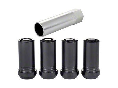 McGard Black Tuner Style Wheel Lock Set; M14 x 1.5 (99-23 Silverado 1500)
