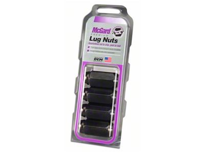 McGard Black Cone Seat Style Lug Nut Kit; 14mm x 1.5; Set of 4 (07-25 Tahoe)