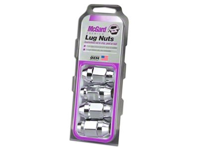 McGard Chrome Bulge Cone Seat Style Lug Nut Kit; 14mm x 1.5; Set of 4 (07-25 Yukon)