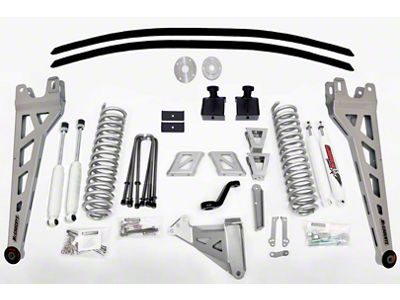 McGaughys Suspension 8-Inch Phase 2 Suspension Lift Kit with Shocks (11-16 4WD F-250 Super Duty)
