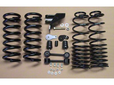 McGaughys Suspension Lowering Kit; 2-Inch Front / 4-Inch Rear (09-18 2WD RAM 1500 Quad Cab)