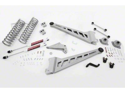 McGaughys Suspension 4-Inch Premium Radius Arm Suspension Lift Kit with Shocks (14-18 4WD RAM 2500)
