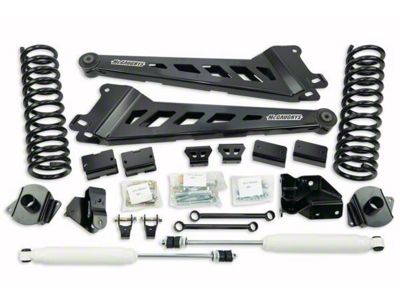 McGaughys Suspension 4-Inch Premium Radius Arm Suspension Lift Kit with Shocks (19-24 4WD RAM 2500 w/o Air Ride)