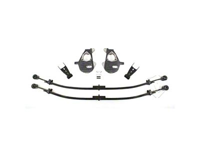 McGaughys Suspension Lowering Kit; 2-Inch Front / 4-Inch Rear (14-16 Sierra 1500 w/ Stock Cast Steel Control Arms)