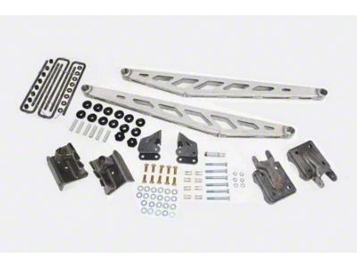 McGaughys Suspension Traction Bar Kit; Raw (14-18 Sierra 1500 Regular Cab)