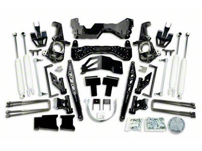 McGaughys Suspension 7 to 9-Inch Premium Suspension Lift Kit with Shocks; Black (20-24 Sierra 2500 HD)