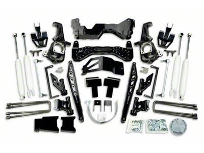 McGaughys Suspension 7 to 9-Inch Premium Suspension Lift Kit with Shocks; Black (20-23 Sierra 2500 HD)