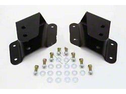 McGaughy's 1 to 2-Inch Front Leaf Spring Drop Hangers (99-06 Silverado 1500 w/ 5.80-Foot Short & 6.50-Foot Standard Box & w/o Welded Front Hangers)
