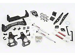 McGaughy's 7 to 9-Inch Premium Suspension Lift Kit with Shocks; Black (07-13 2WD Silverado 1500)